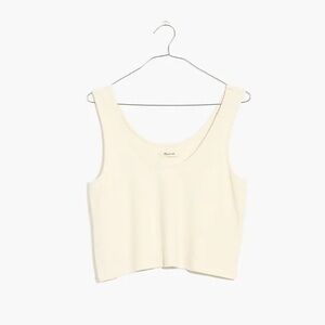 •new• MADEWELL Brushed Rib Tank Crop Top